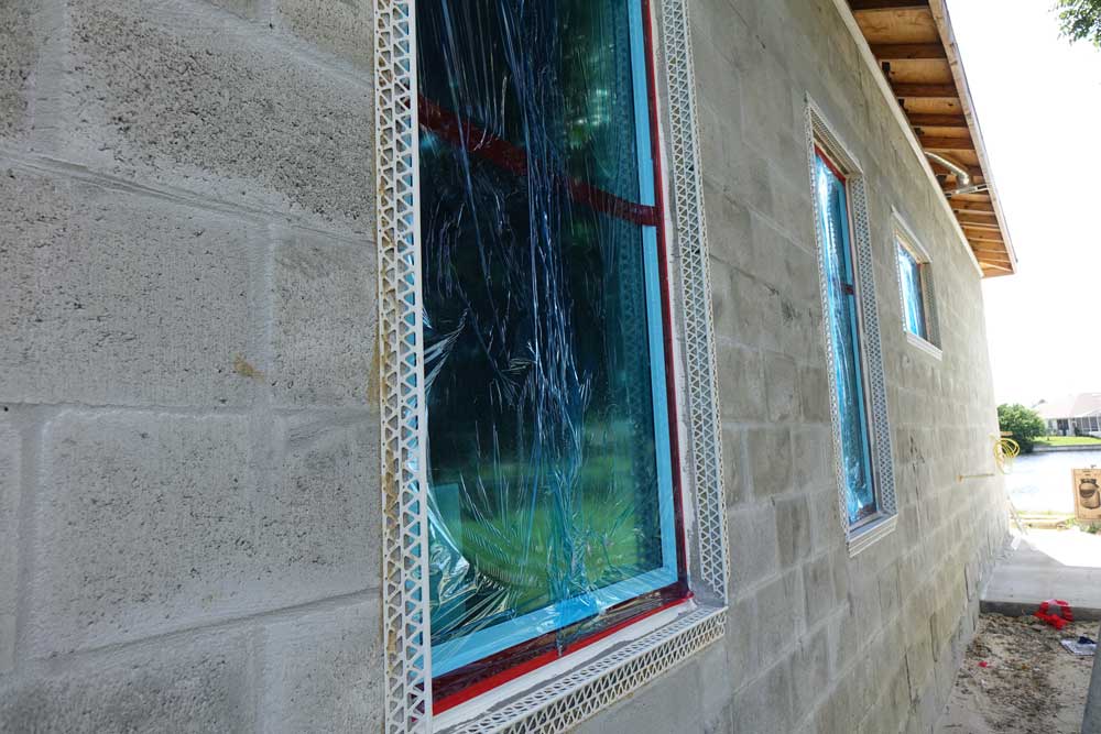 Putz Vorbereitung Fenster