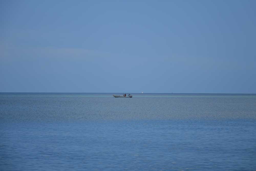 Angler am Sonntag morgen