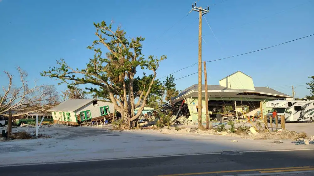 Völlige Zerstörung Fort Myers Beach