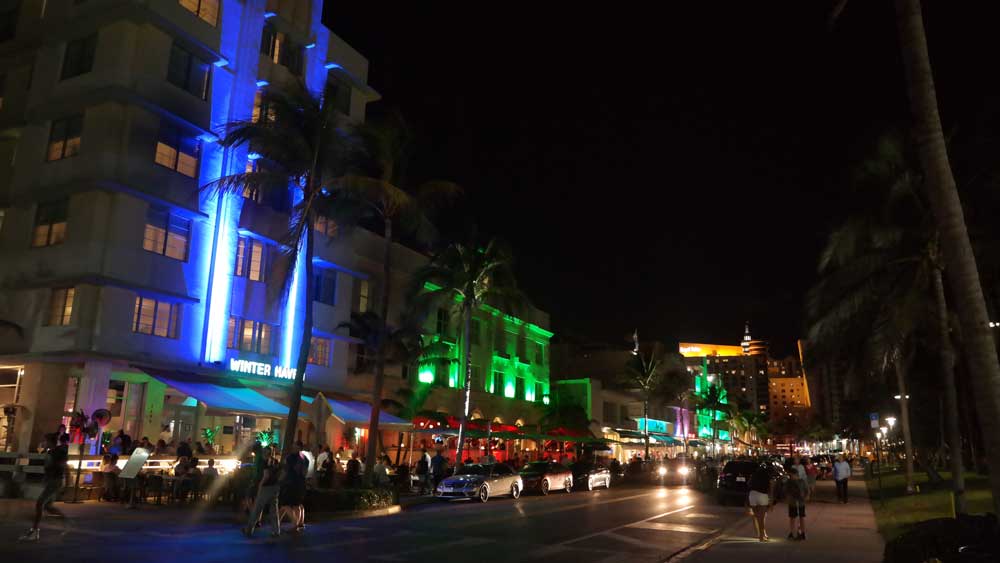 Ocean Drive Nachtleben