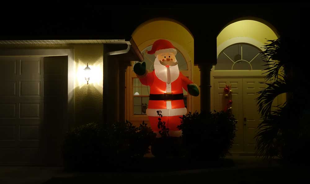Aufgeblasener Santa Claus