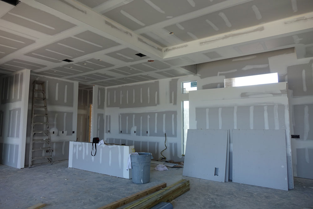 Kitchen fill drywall