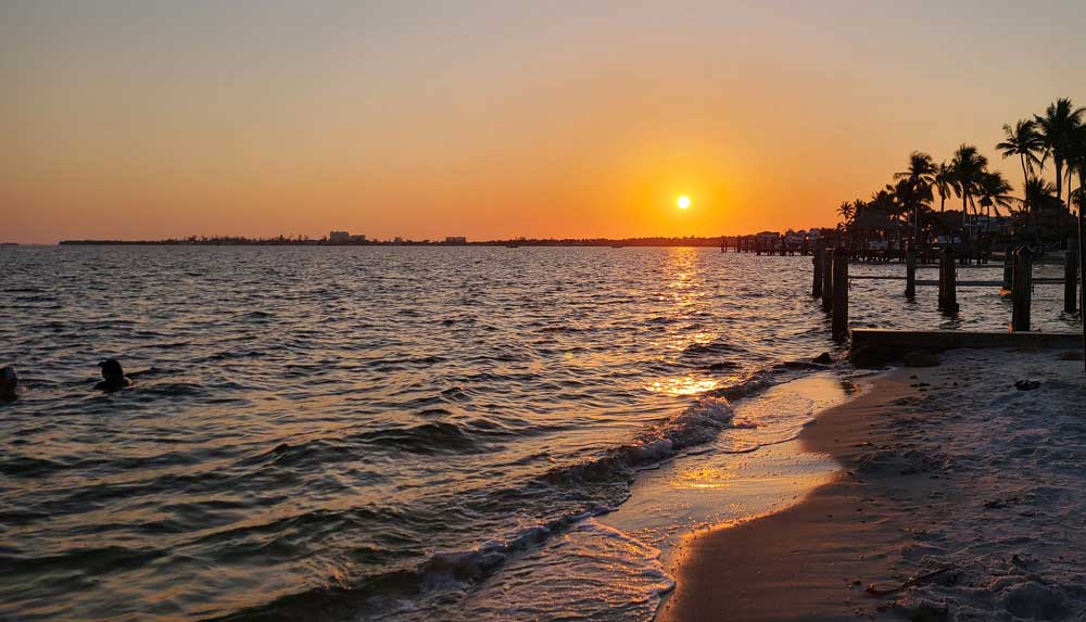 Cape Coral Beach Sunset