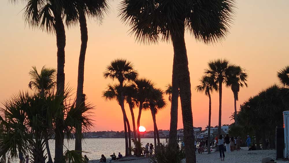 Cape Coral Strand am Abend