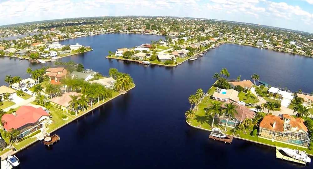 Cape Coral aus der Luft