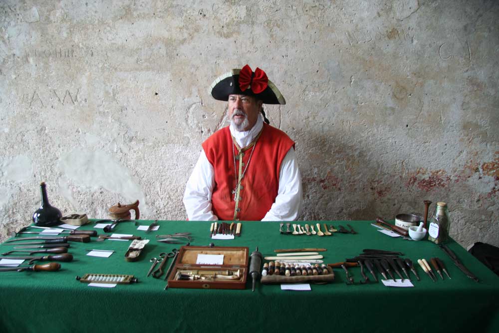 Statist im Castillo de San Marcos