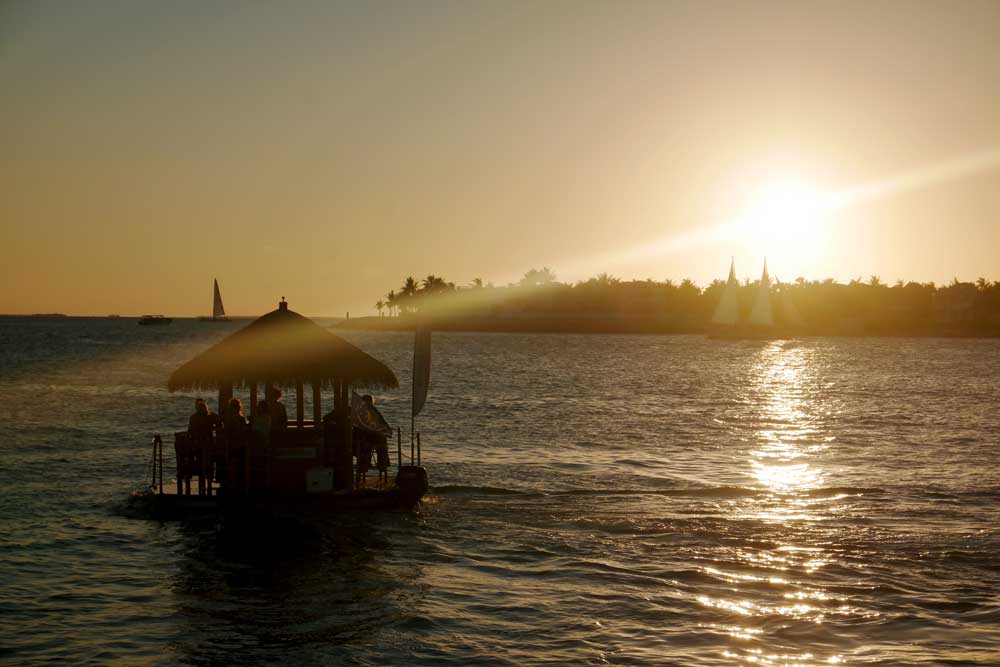 Sonnenuntergang am Mallory Square